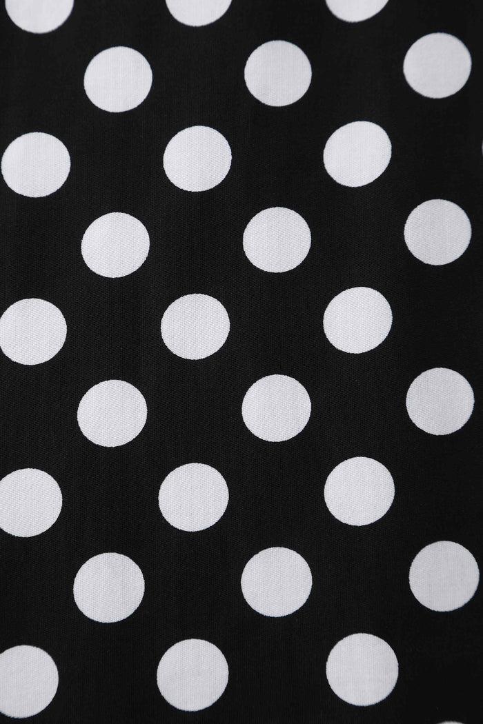 Dolly & Dotty Daisy Black Polka Dot Halter Dress