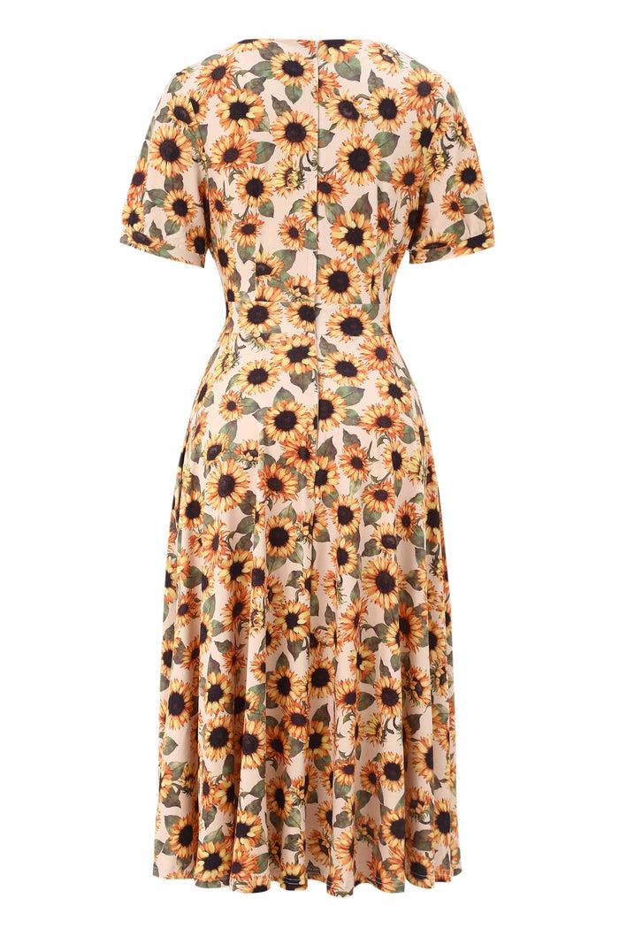 Dolly & Dotty Julia Sunflower Midi Dress