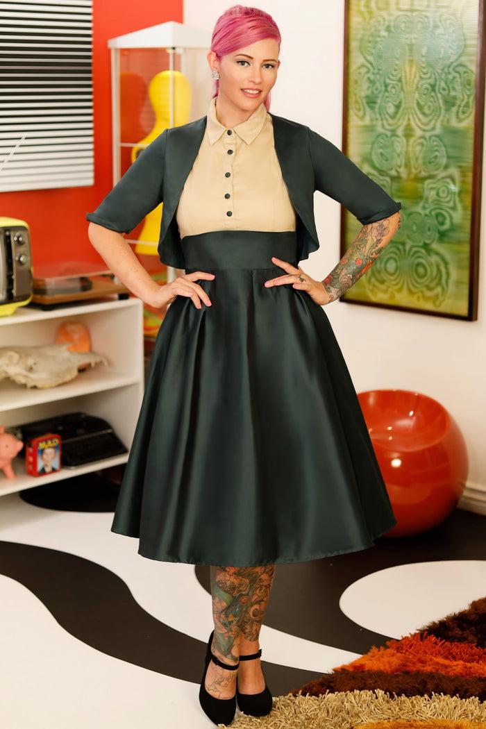 Dolly & Dotty Lisette Dark Green Bolero Jacket