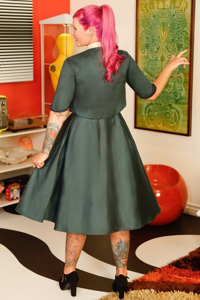 Dolly & Dotty Lisette Dark Green Bolero Jacket