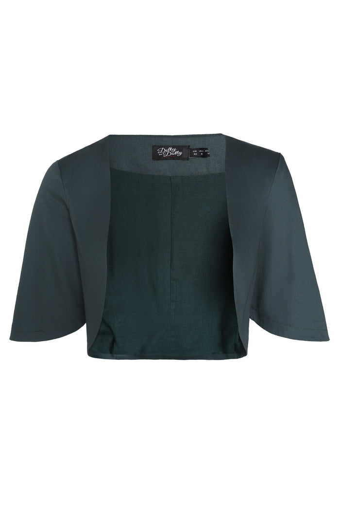 Dolly & Dotty Lisette Dark Green Bolero Jacket