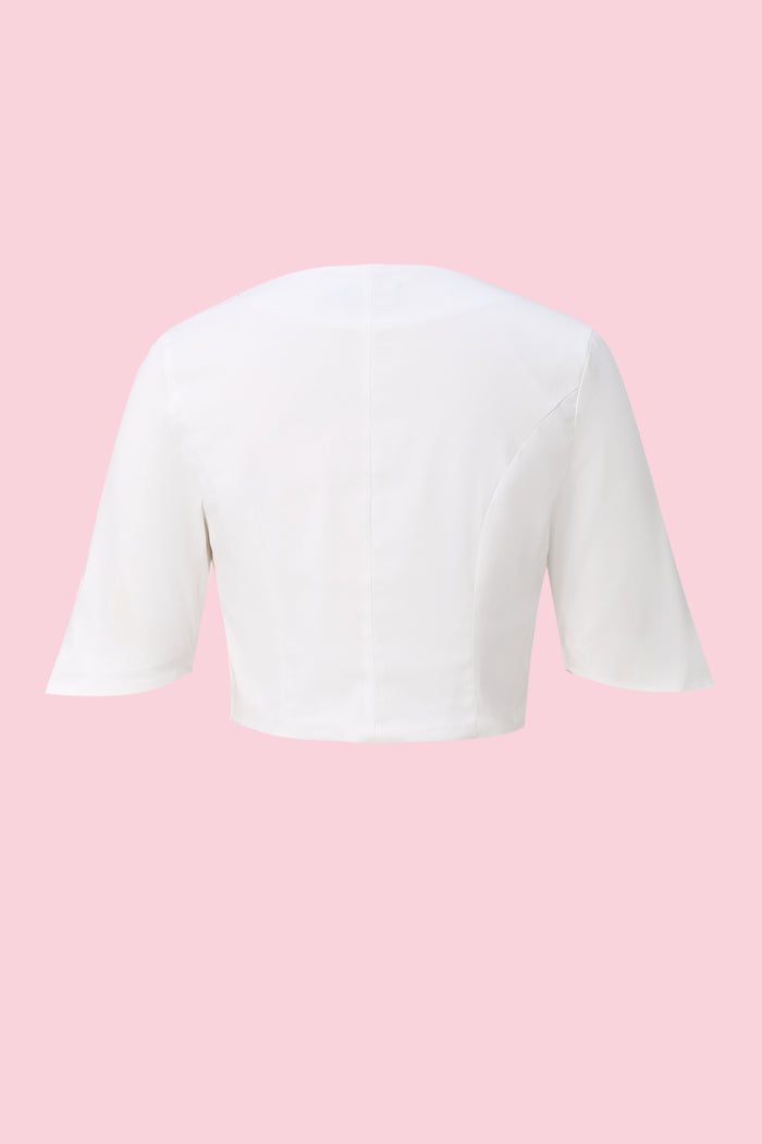 Dolly & Dotty Lisette White Bolero Jacket