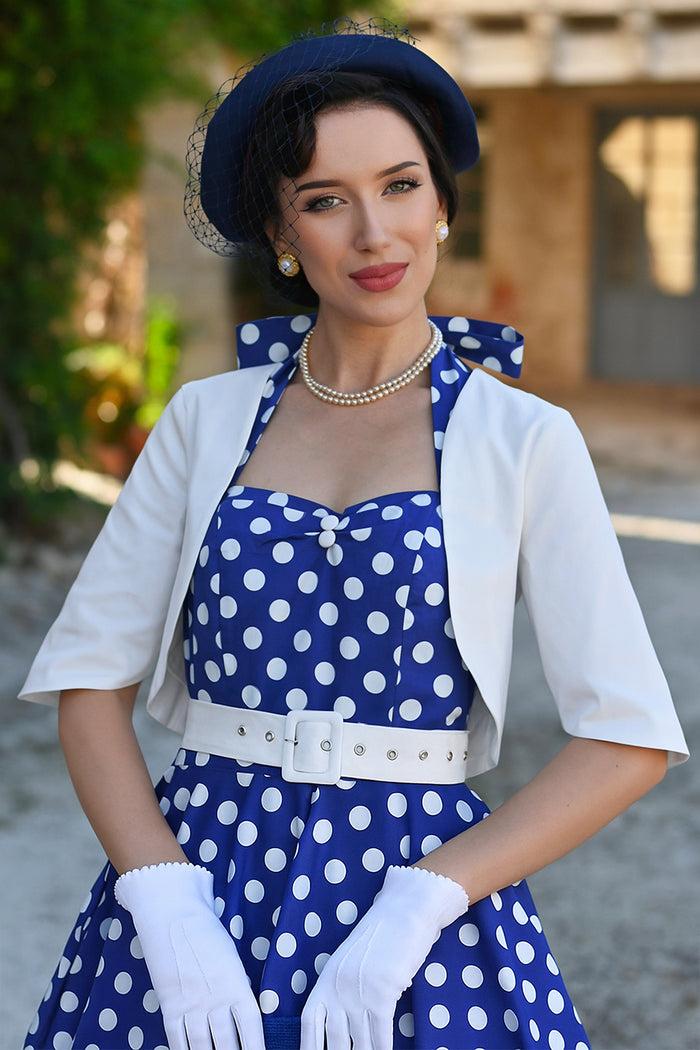 dolly & dotty Lisette White Bolero Jacket