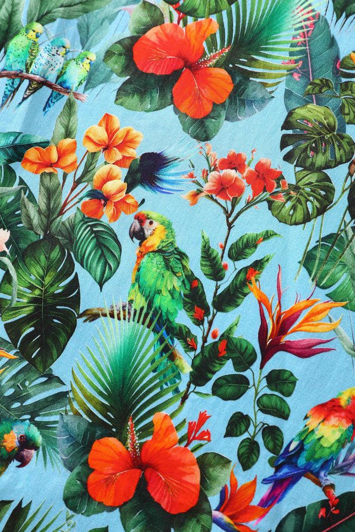 Dolly & Dotty Penelope Tropical Parrot Shirt Dress