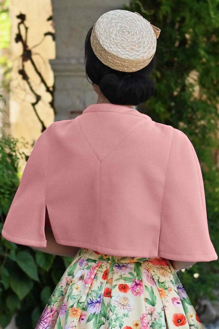 Dolly & Dotty Sabrina Coral Pink Cape Jacket