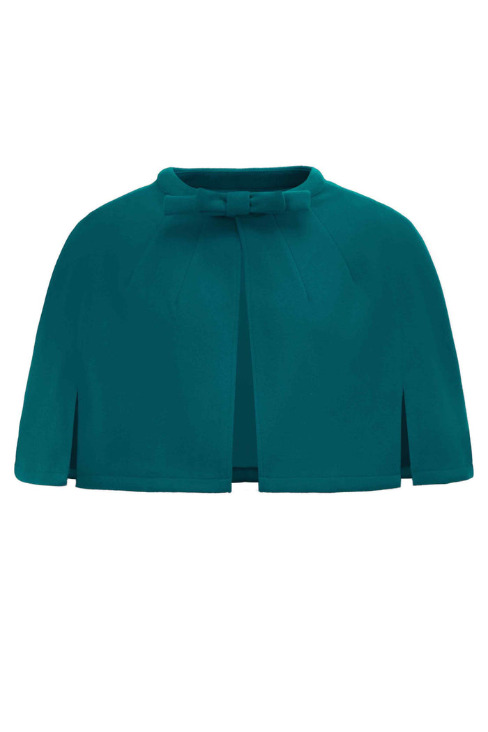 dolly & dotty Sabrina Dark Green Cape Jacket