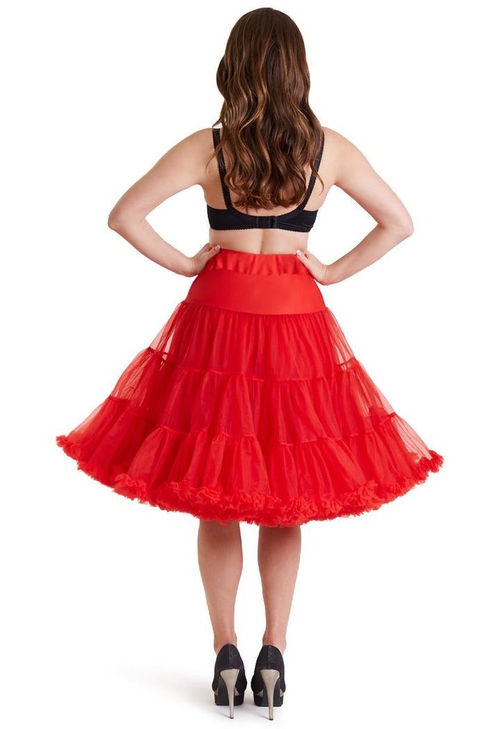 Dolly & Dotty Soft & Fluffy Red Petticoat 25.5 Inches