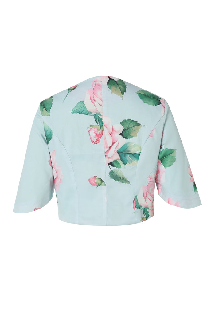 Dolly & Dotty Lisette Light Blue Floral Bolero Jacket