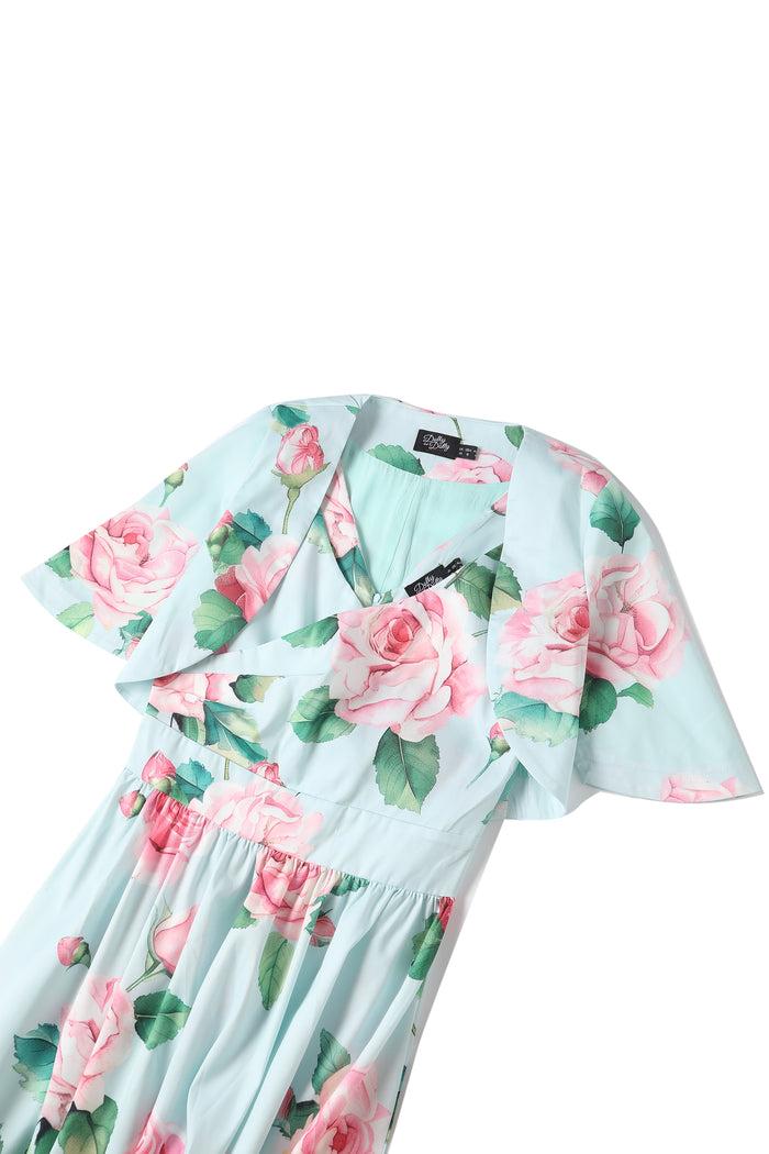 Dolly & Dotty Lisette Light Blue Floral Bolero Jacket