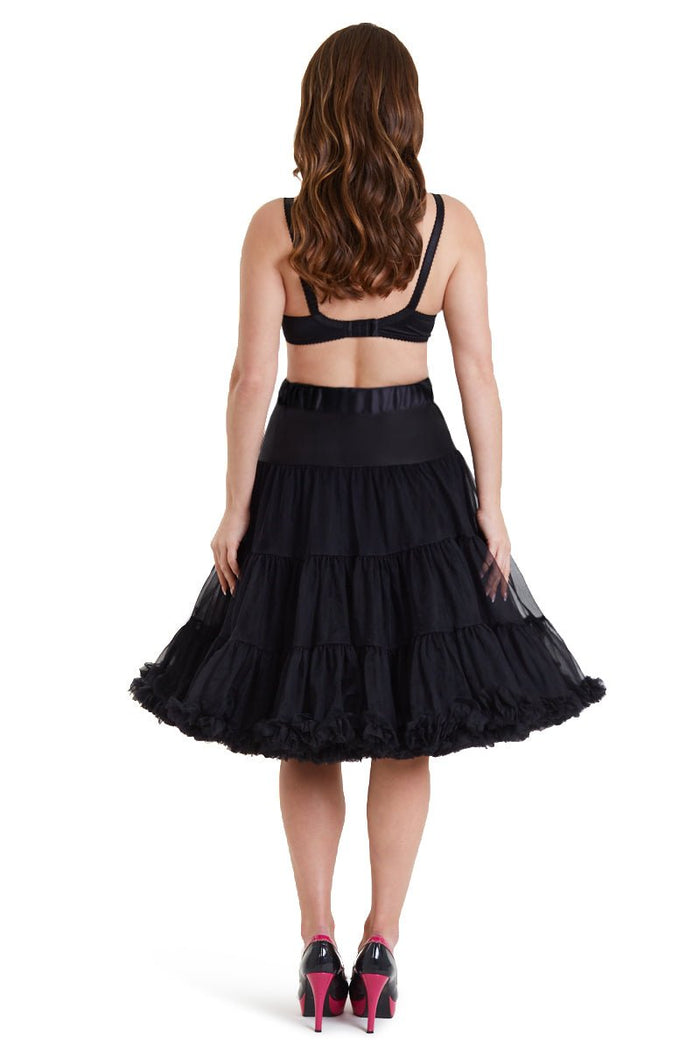 Dolly & Dotty Soft & Fluffy Black Petticoat 25.5 Inches