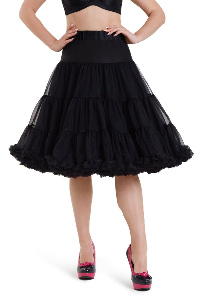 dolly & dotty Soft & Fluffy Black Petticoat 25.5 Inches