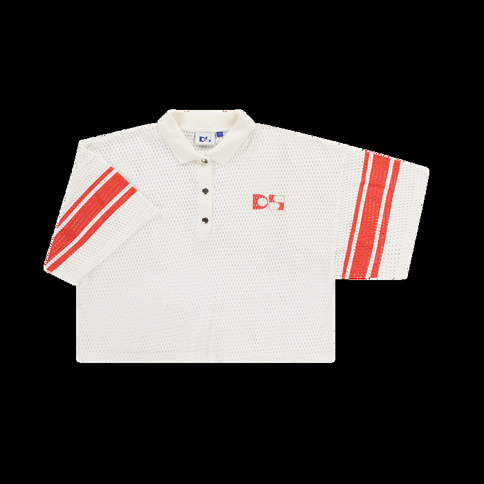 Dolly Sports Cropped Cotton Mesh Polo