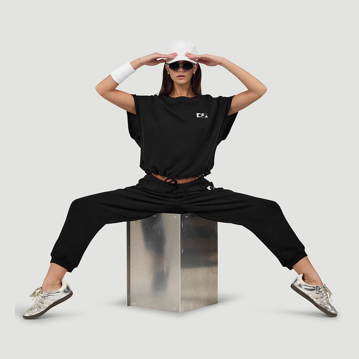 Dolly Sports Loose Fit Cropped Tee