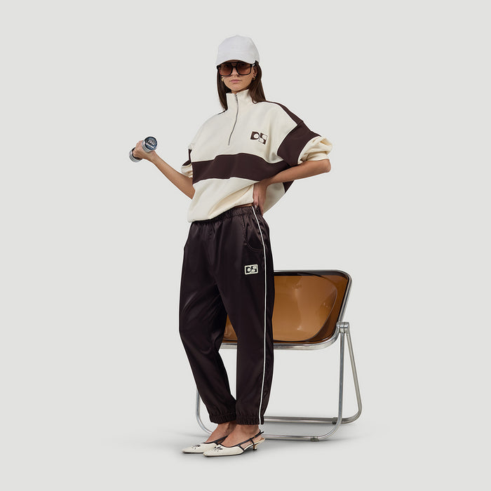 Dolly Sports Low-waist Satin Joggers
