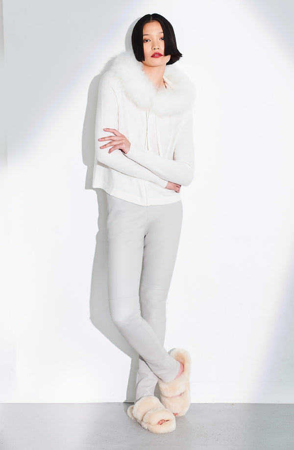 dom goor london Loose Fit Hoody Pearl