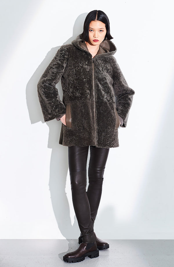 dom goor london Rev Hooded Classic Jacket Flint dom goor london Rev Hooded Classic Jacket Flint