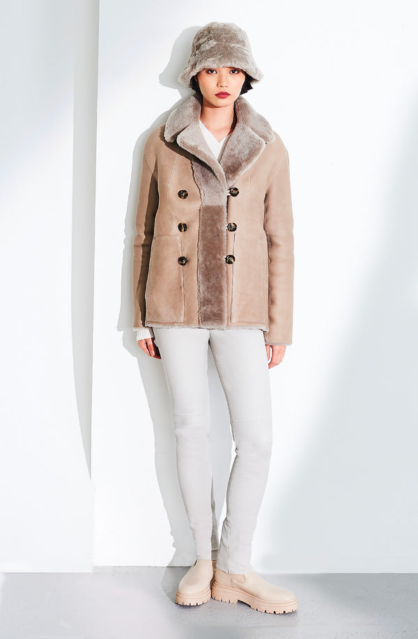 dom goor london Reversible P Coat Sandstone