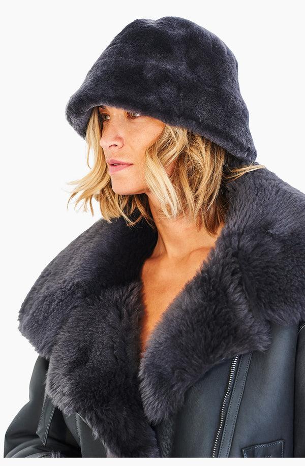 Dom Goor London Smoke Smooth Bucket Hat Smoke