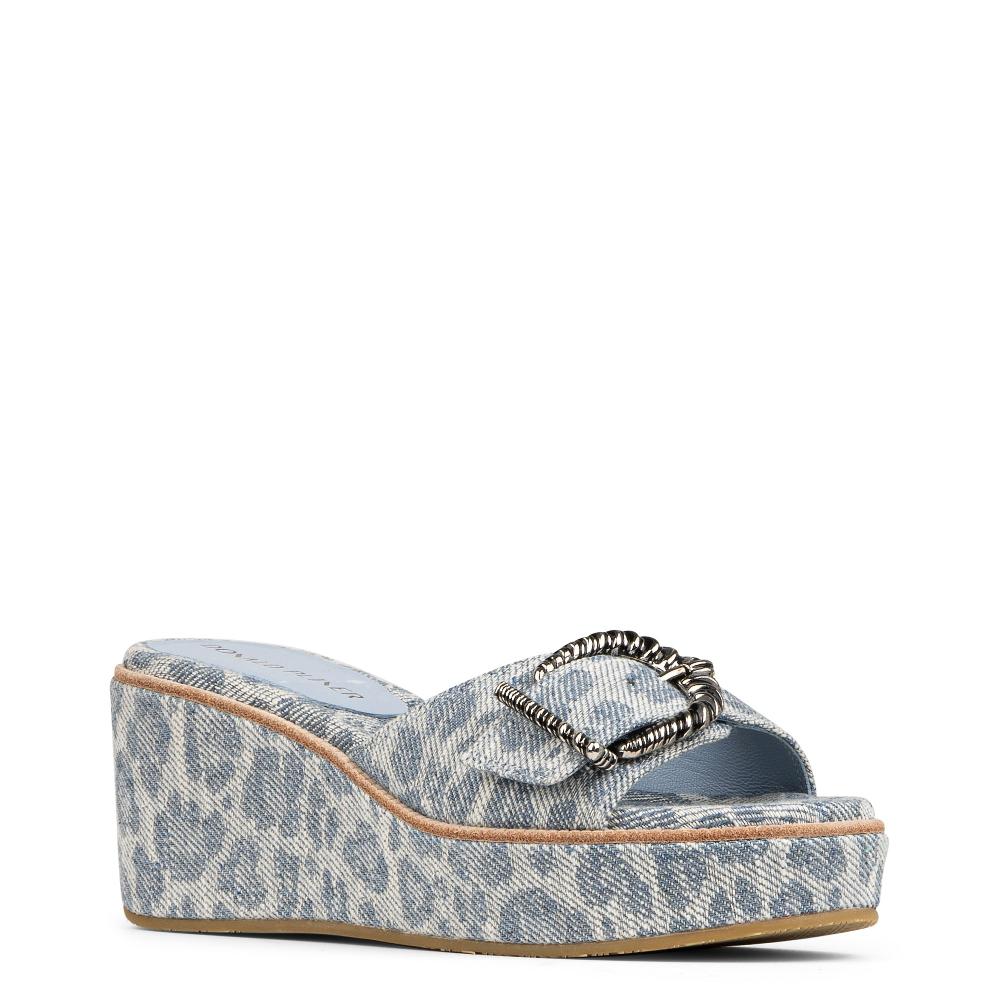 Donald J Pliner ALFEE Denim Leopard