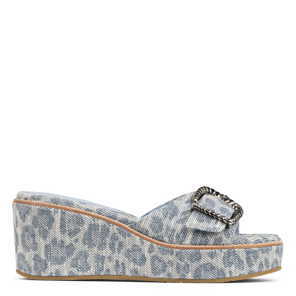 donald j pliner ALFEE Denim Leopard
