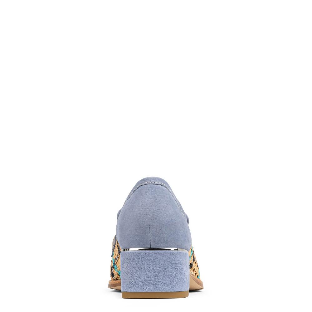 Donald J Pliner ARROYO Navy Multi Raffia