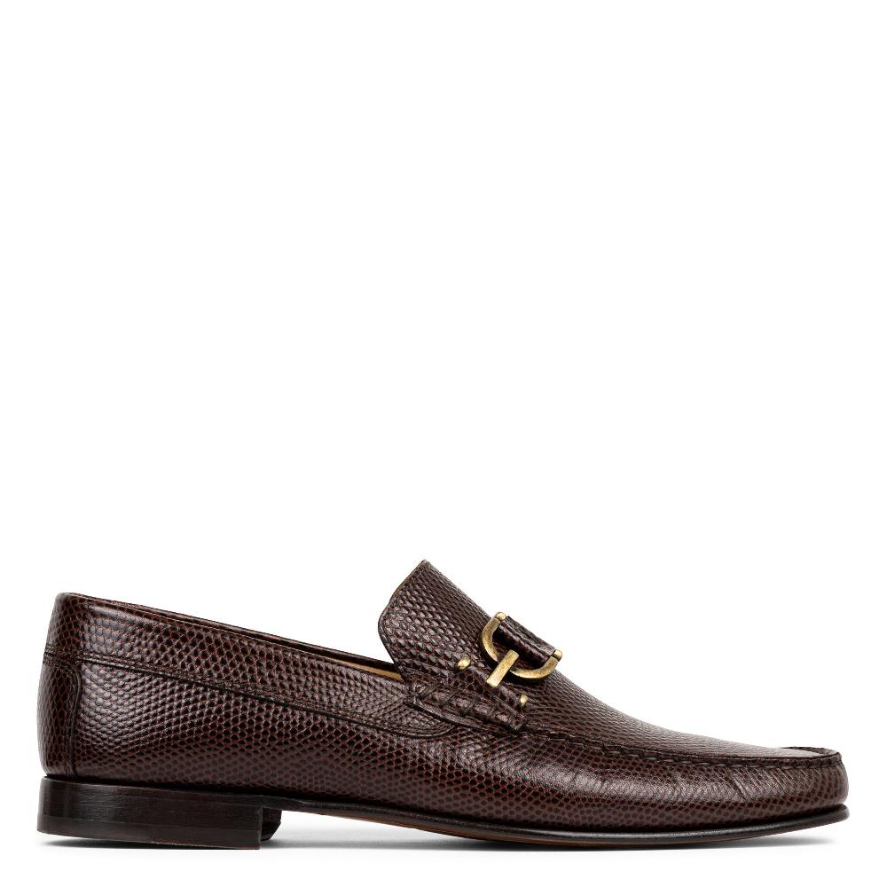 donald j pliner DACIO Dark Brown Lizard Print