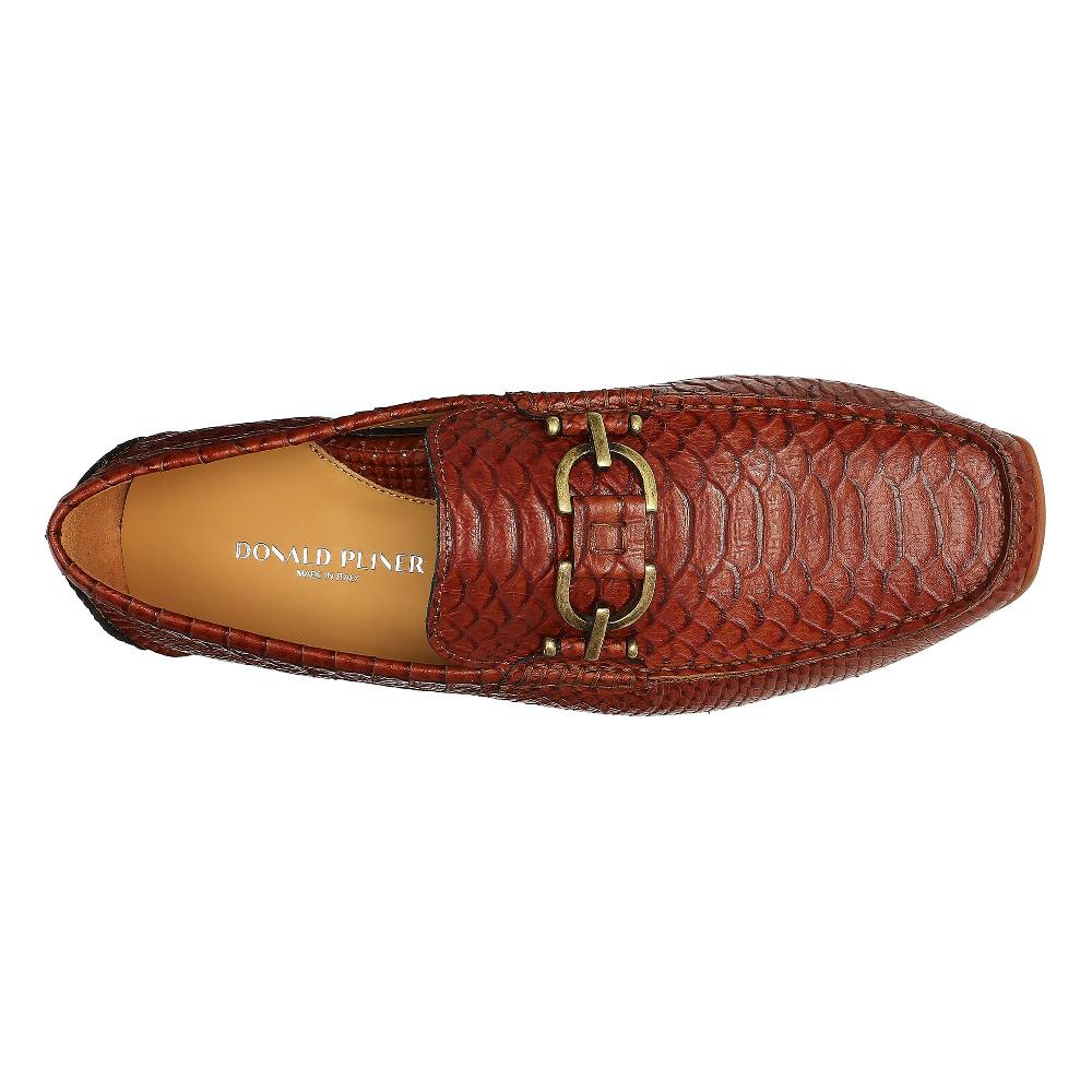 Donald J Pliner DACIO DRIVER Cognac Snake
