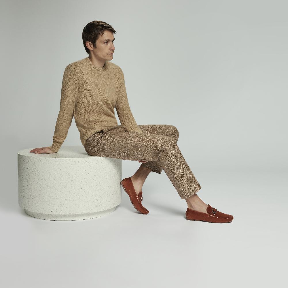 Donald J Pliner DACIO DRIVER Cognac Suede