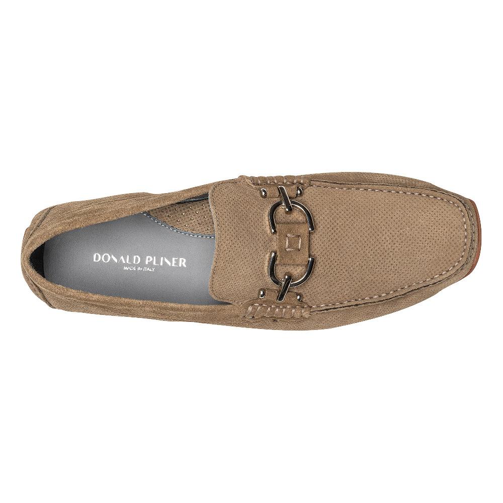 Donald J Pliner DACIO DRIVER Taupe Perf Suede