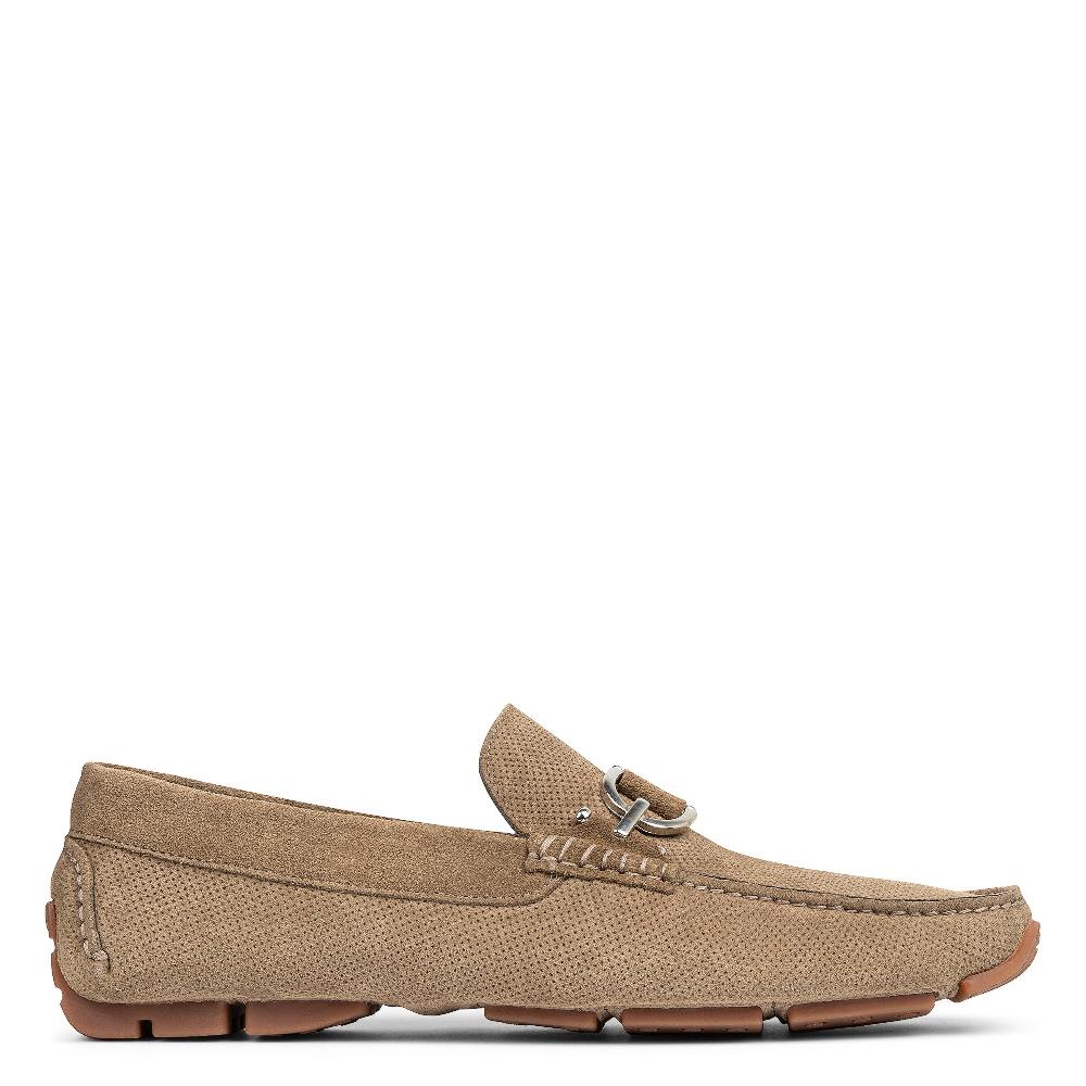 donald j pliner DACIO DRIVER Taupe Perf Suede