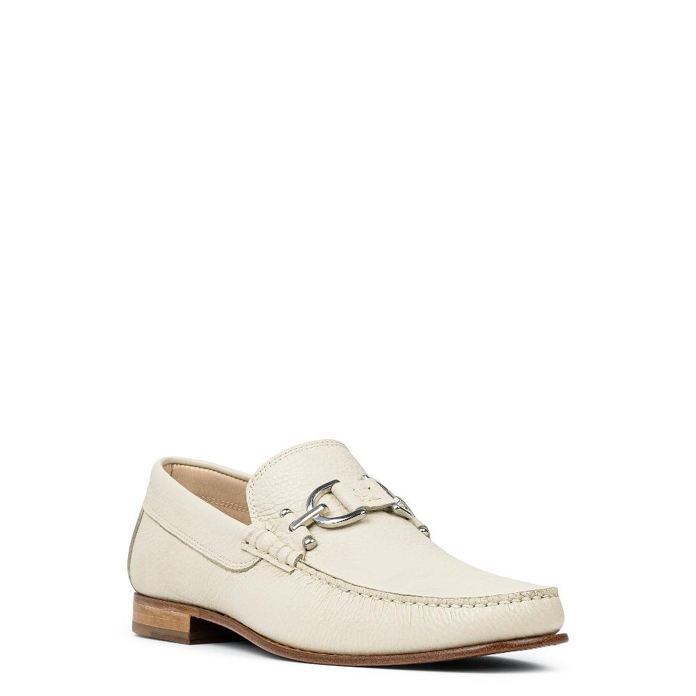 Donald J Pliner DACIO Off White Pebbled Leather