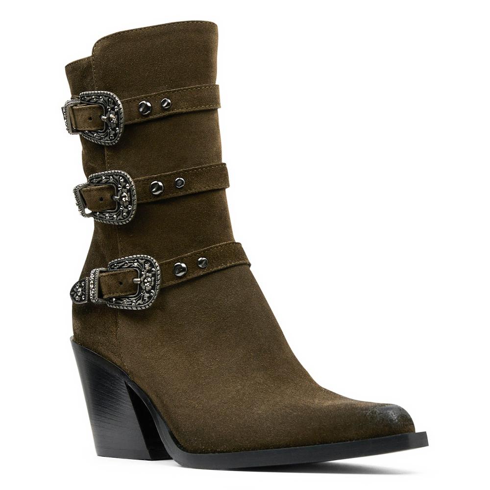 Donald J Pliner DIZZA Olive Suede