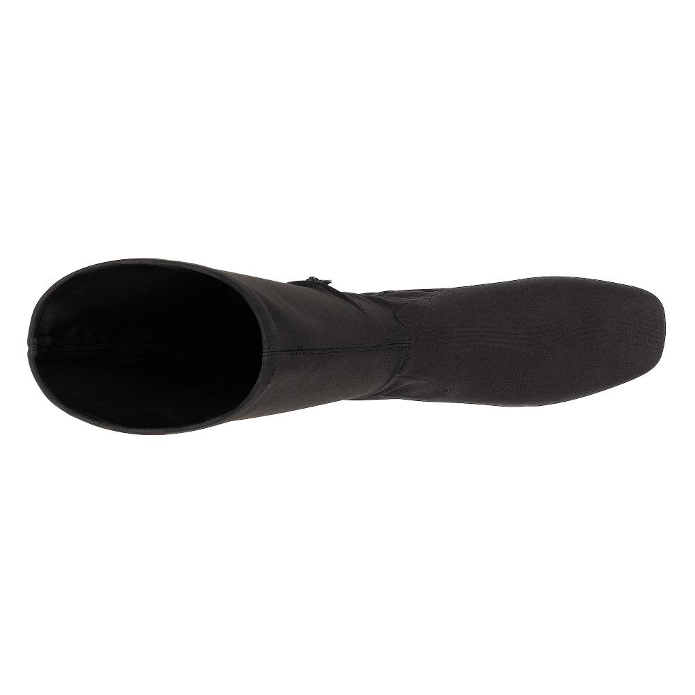 Donald J Pliner DOLORES KNEE-HIGH Black Crepe