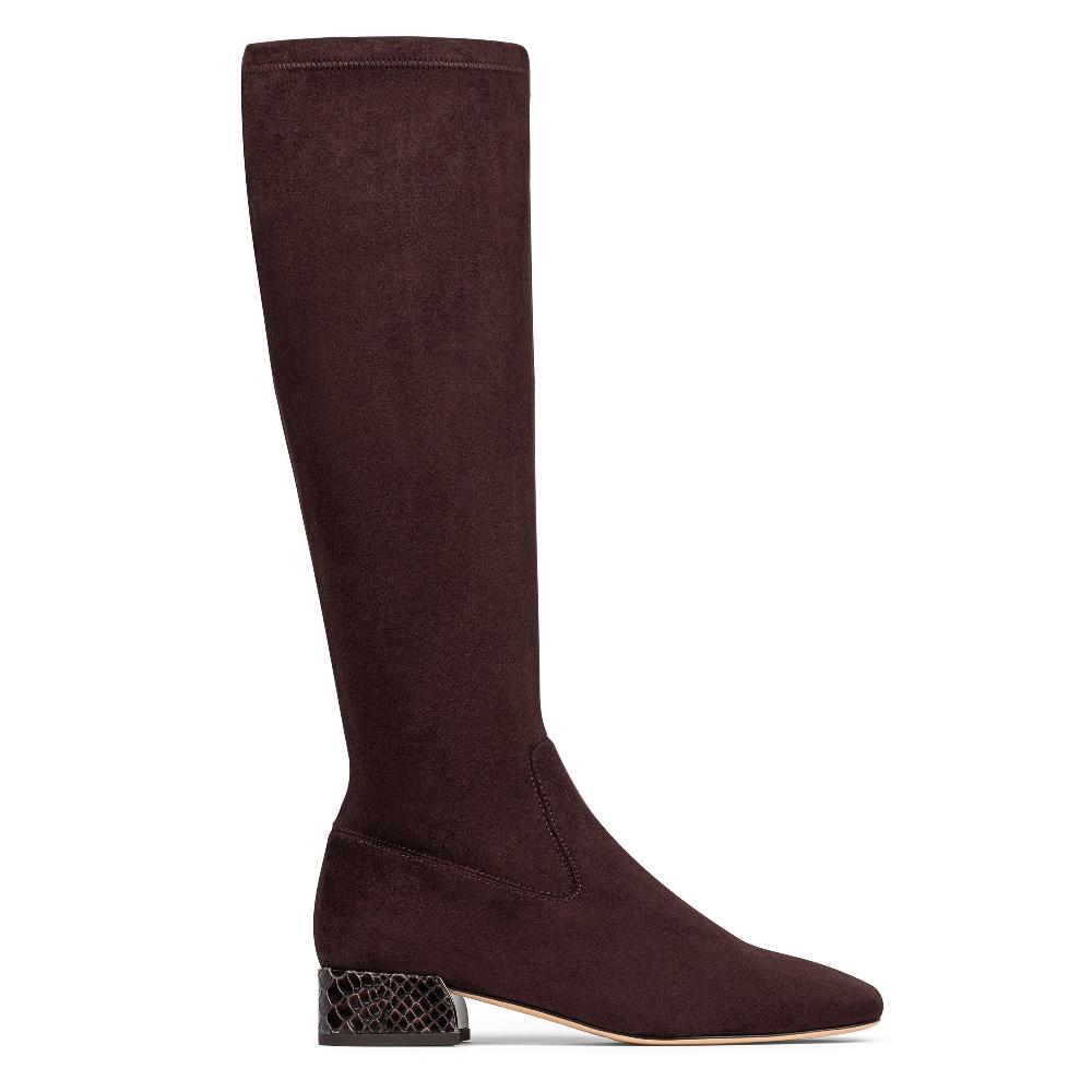 donald j pliner DOLORES KNEE-HIGH Dark Brown Suede