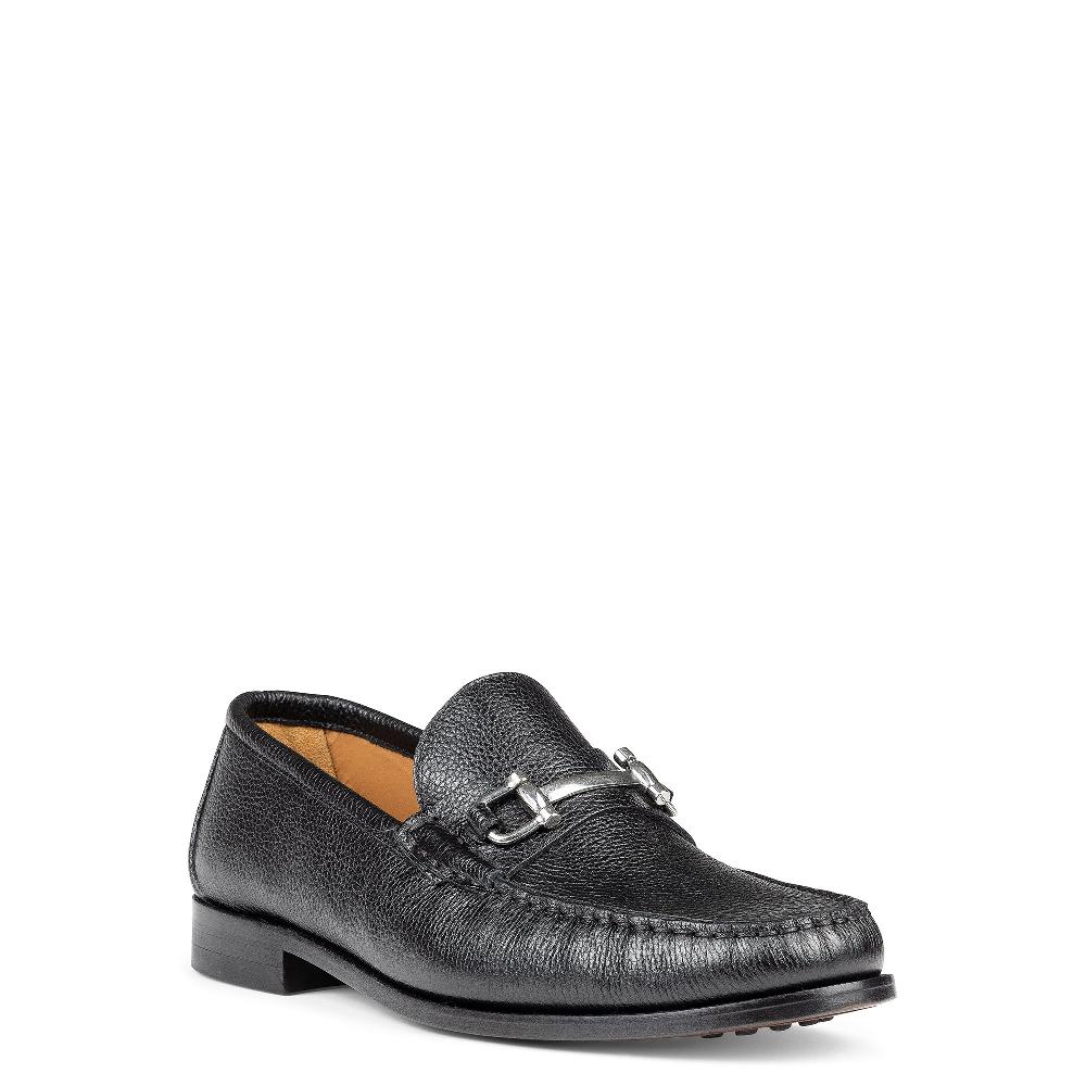 Donald J Pliner EVANSTON Black Pebbled Calf
