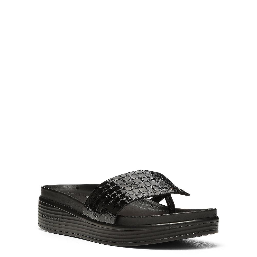 Donald J Pliner FIFI Black Croco