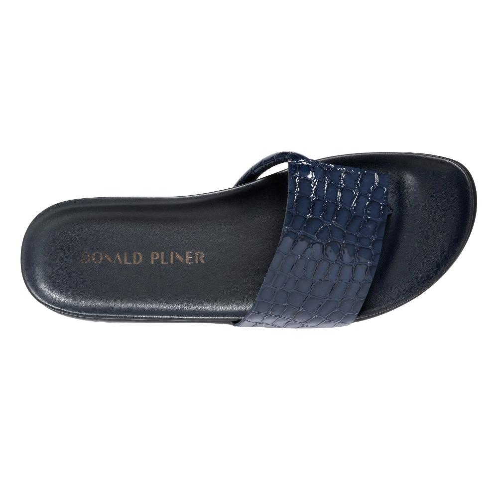 Donald J Pliner FIFI Navy Croco