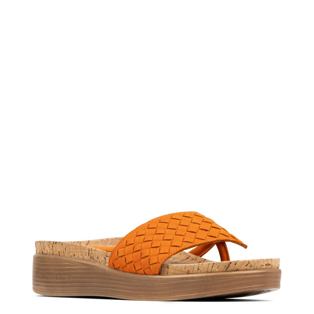 Donald J Pliner FIFI Orange Woven
