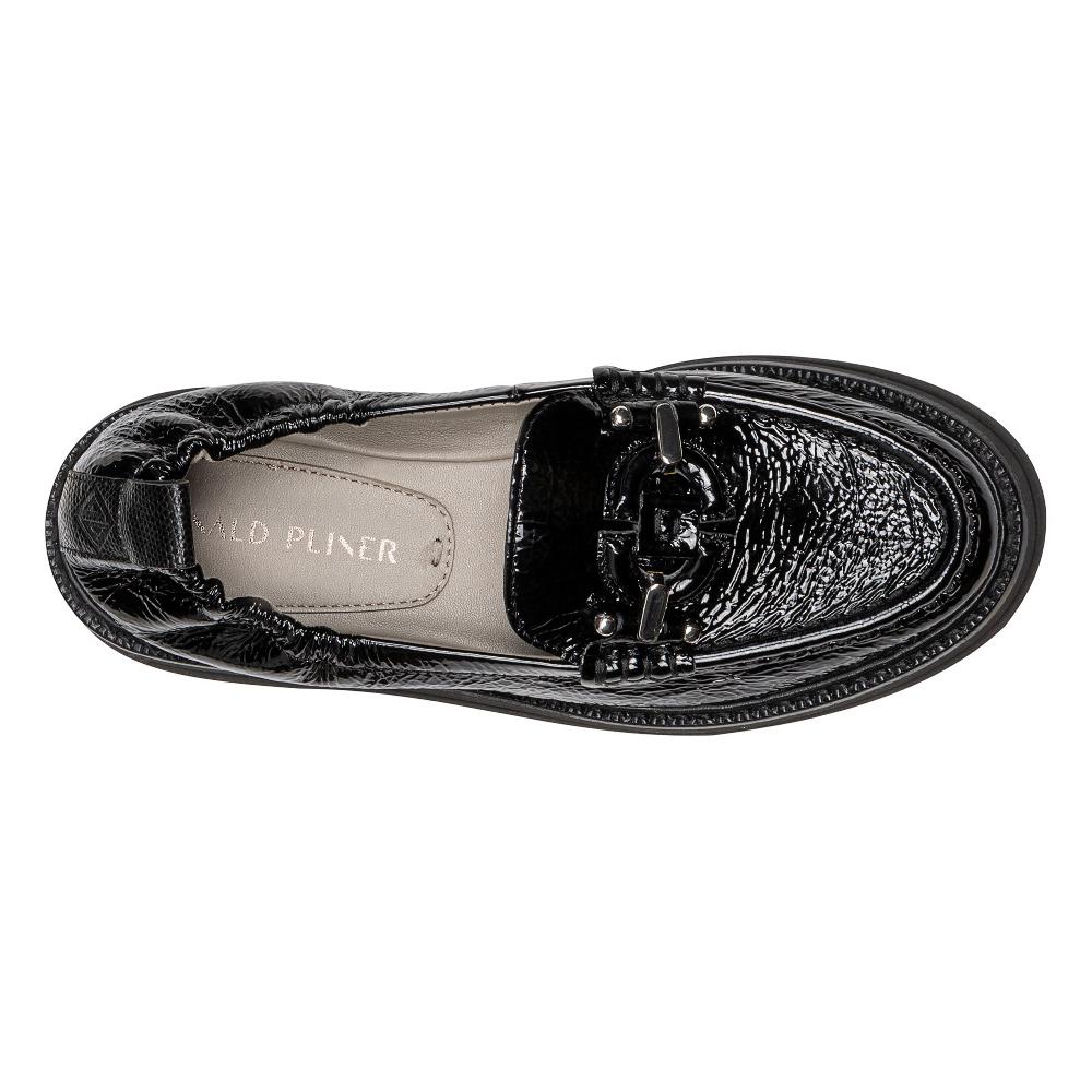 Donald J Pliner LOMMA Black Crinkle Patent