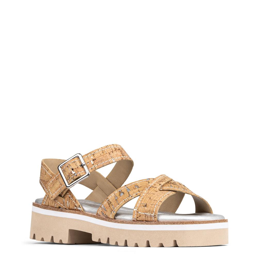 Donald J Pliner PYPER Natural Silver Cork