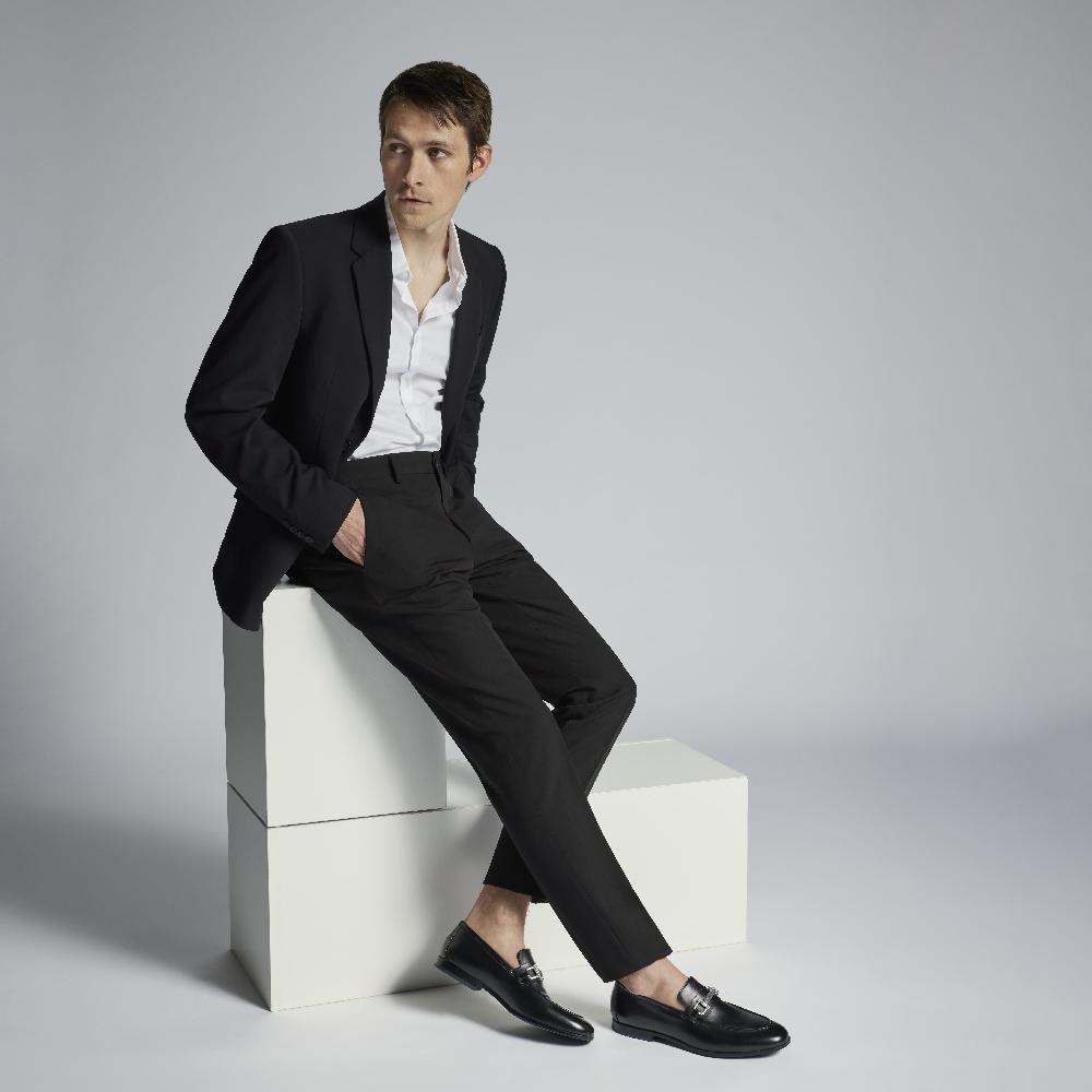 Donald J Pliner SLADE Black Leather