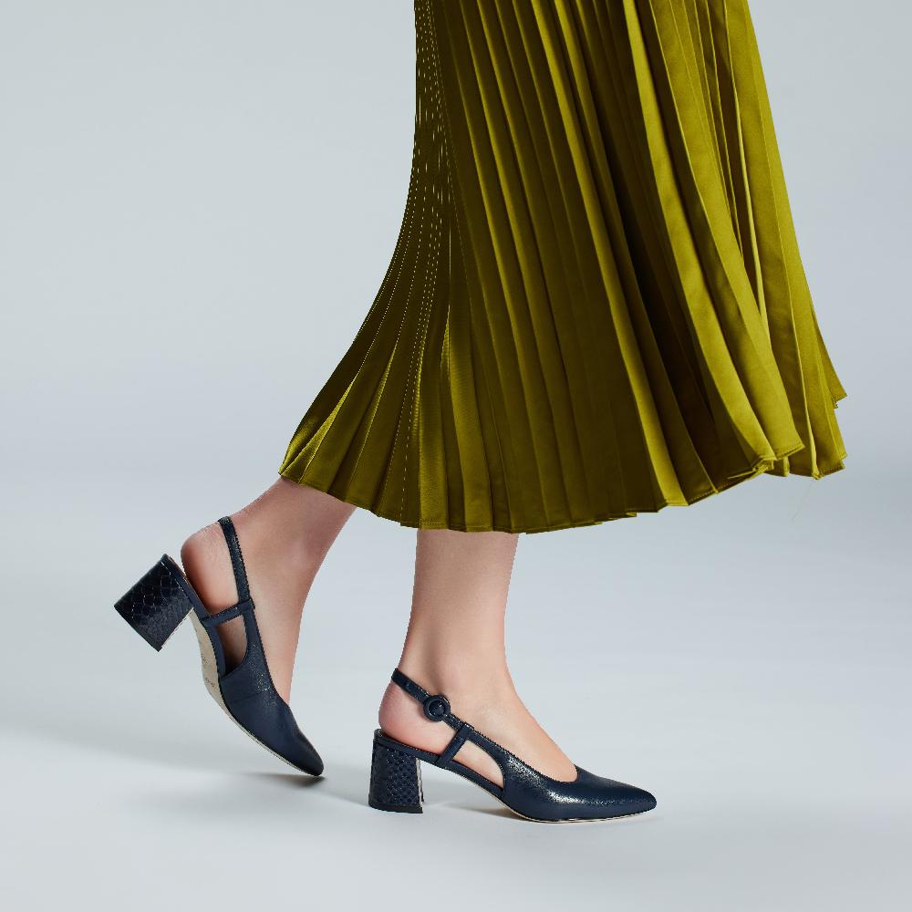 Donald J Pliner SONG Navy Leather