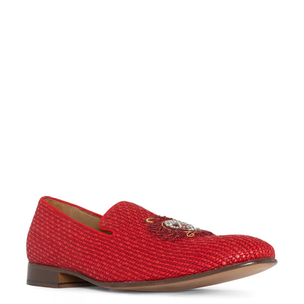 Donald J Pliner SPENCER Red Raffia