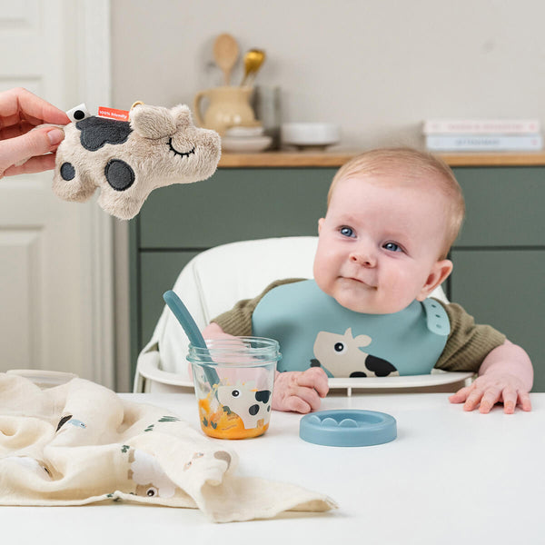 Done By Deer Baby Food Container 2-pack - Tiny Farm - Blue