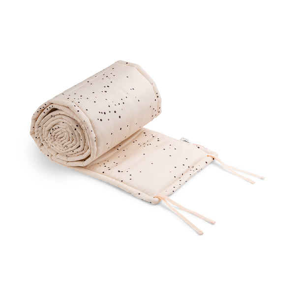 done by deer Bed bumper with strings 360 cm - Dreamy dots - Powder
