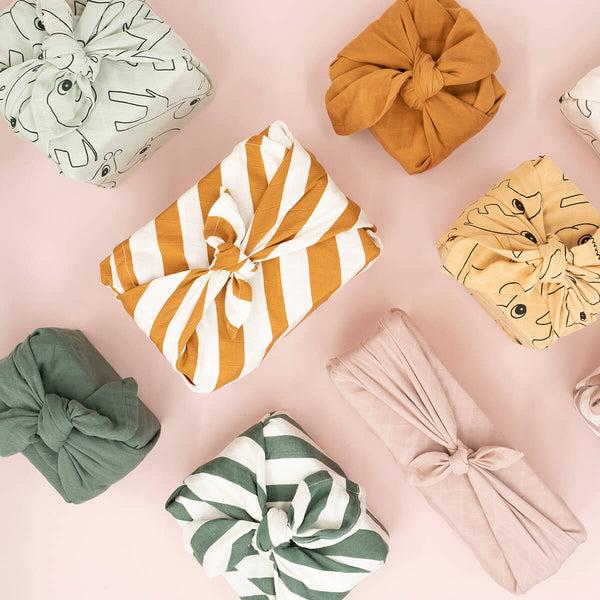 Done By Deer Burp Cloth 3-pack - Deer Friends - Mustard