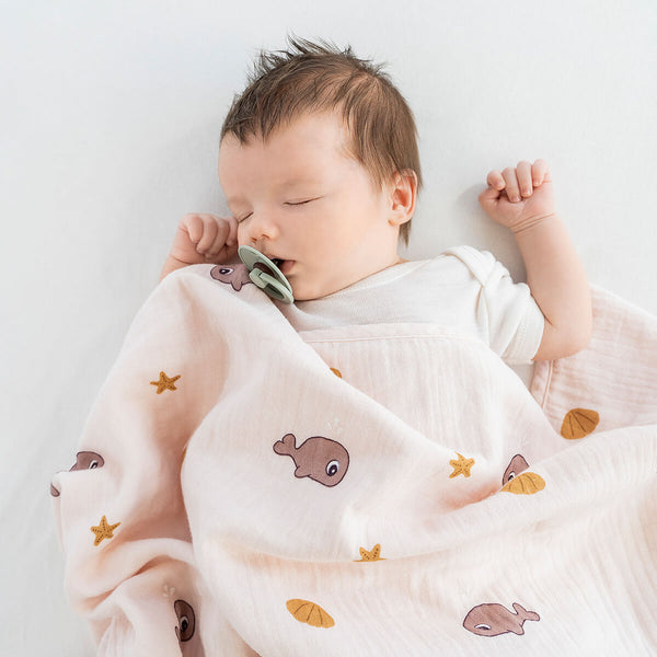 Done By Deer Baby Blanket - Wally - Powder