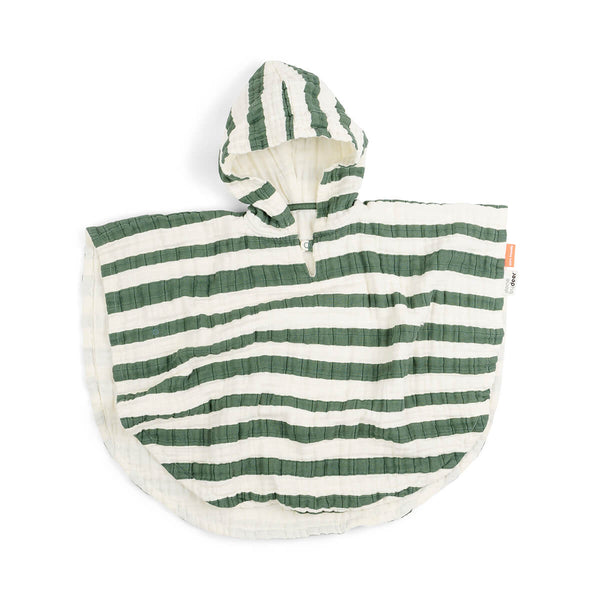 done by deer Bath poncho - Stripes - Green