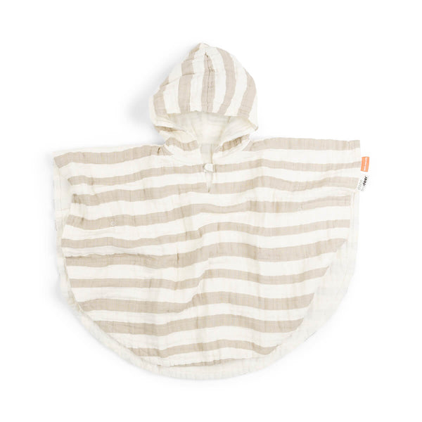 done by deer Bath poncho - Stripes - Sand