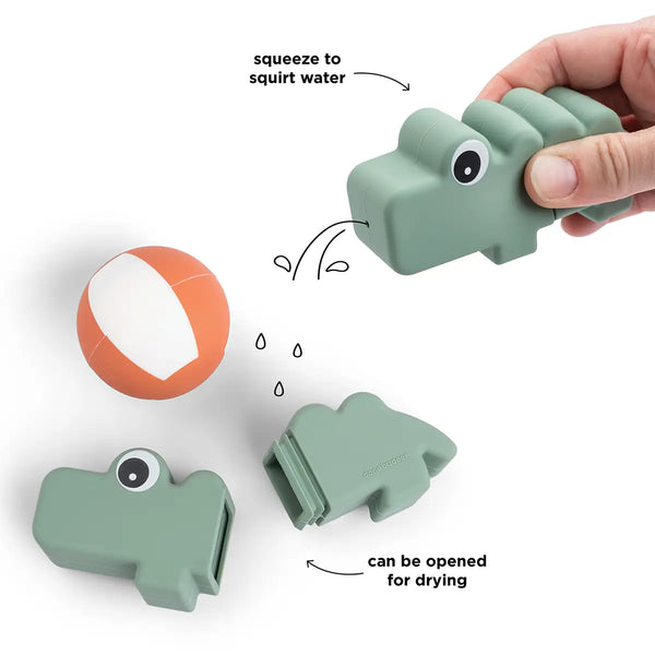 Done By Deer Bath Squirter Toy - Croco - Green
